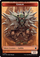 Goblin // Treasure Double-Sided Token [Foundations Tokens] | Rook's Games and More