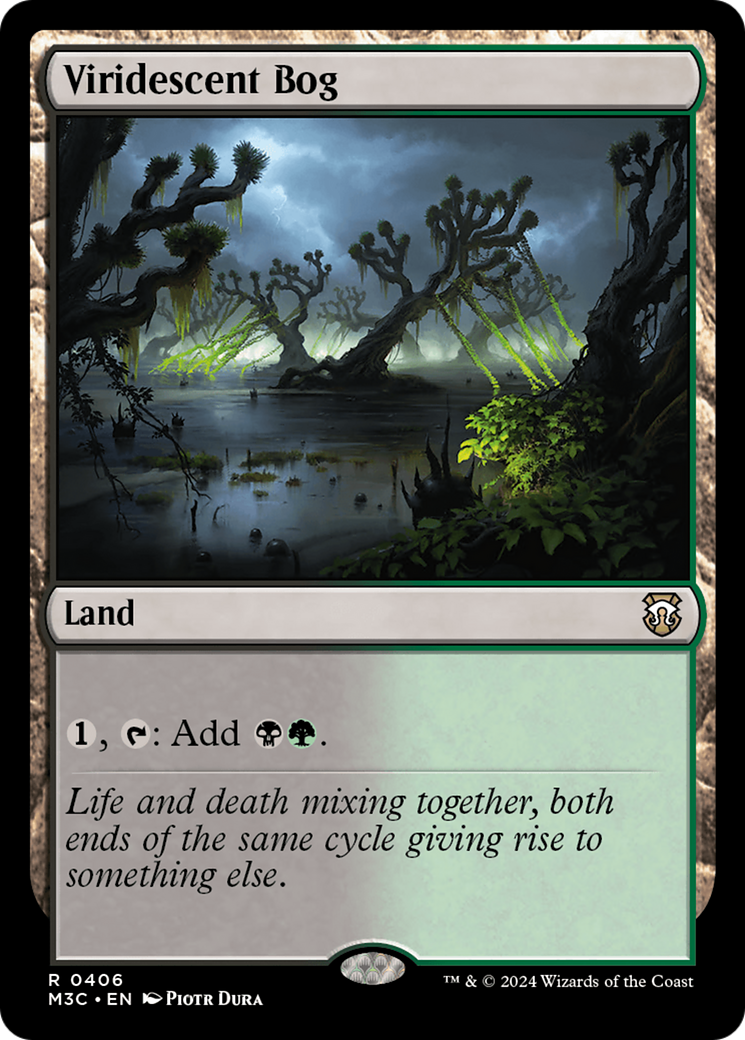 Viridescent Bog (Ripple Foil) [Modern Horizons 3 Commander] | Rook's Games and More