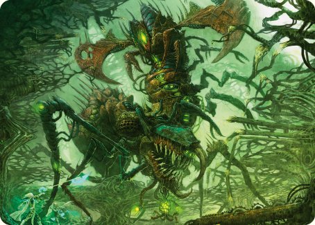 Skyscythe Engulfer Art Card [Phyrexia: All Will Be One Art Series] | Rook's Games and More