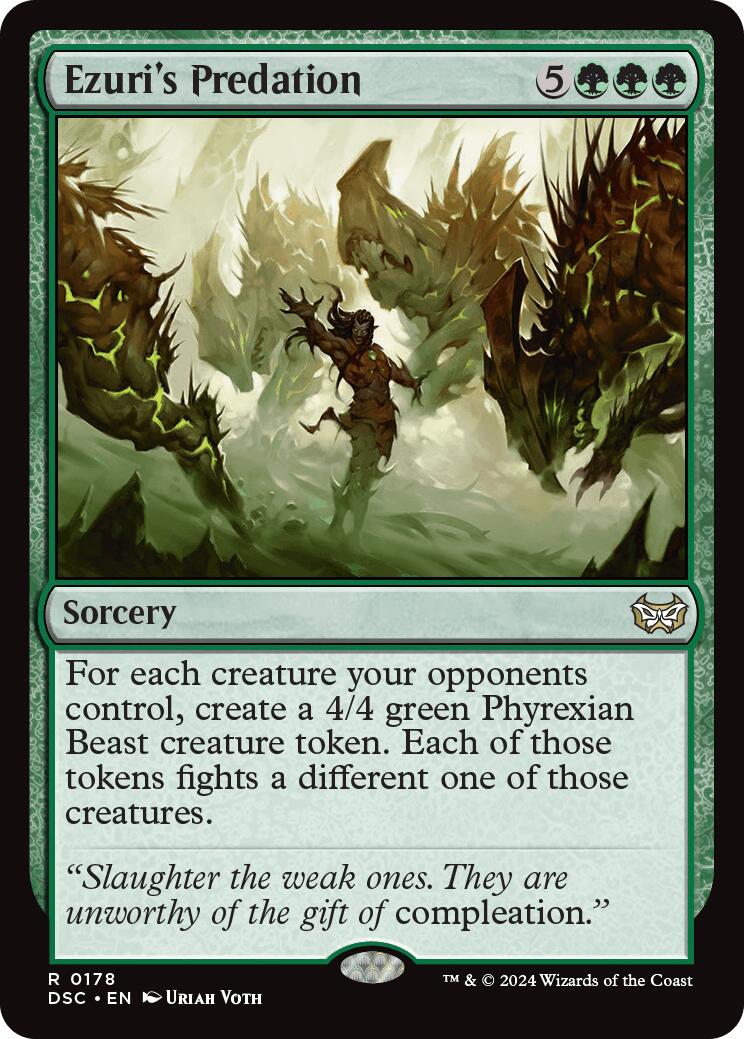Ezuri's Predation [Duskmourn: House of Horror Commander] | Rook's Games and More