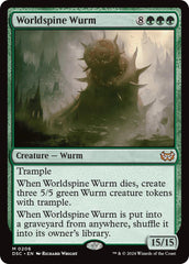 Worldspine Wurm [Duskmourn: House of Horror Commander] | Rook's Games and More