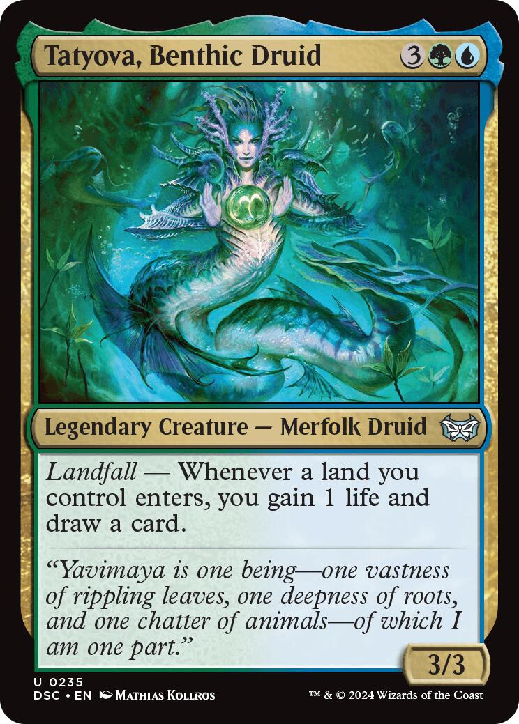 Tatyova, Benthic Druid [Duskmourn: House of Horror Commander] | Rook's Games and More