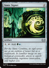 Simic Signet [Duskmourn: House of Horror Commander] | Rook's Games and More