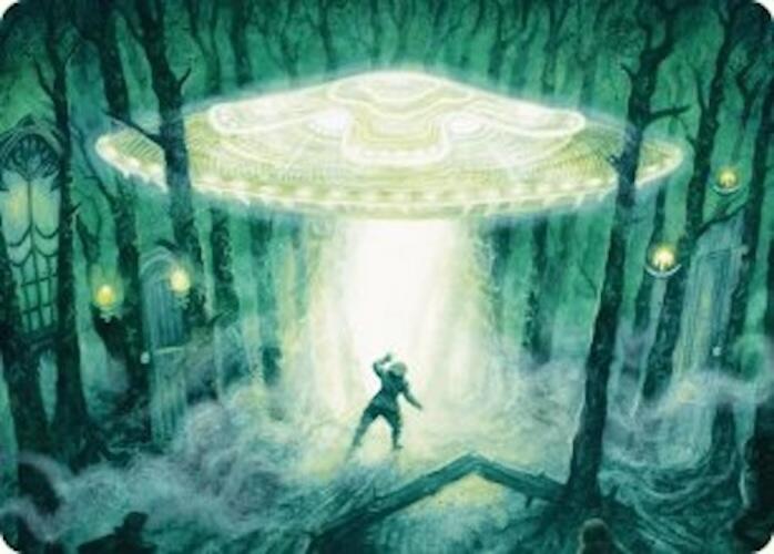 Unidentified Hovership Art Card [Duskmourn: House of Horror Art Series] | Rook's Games and More