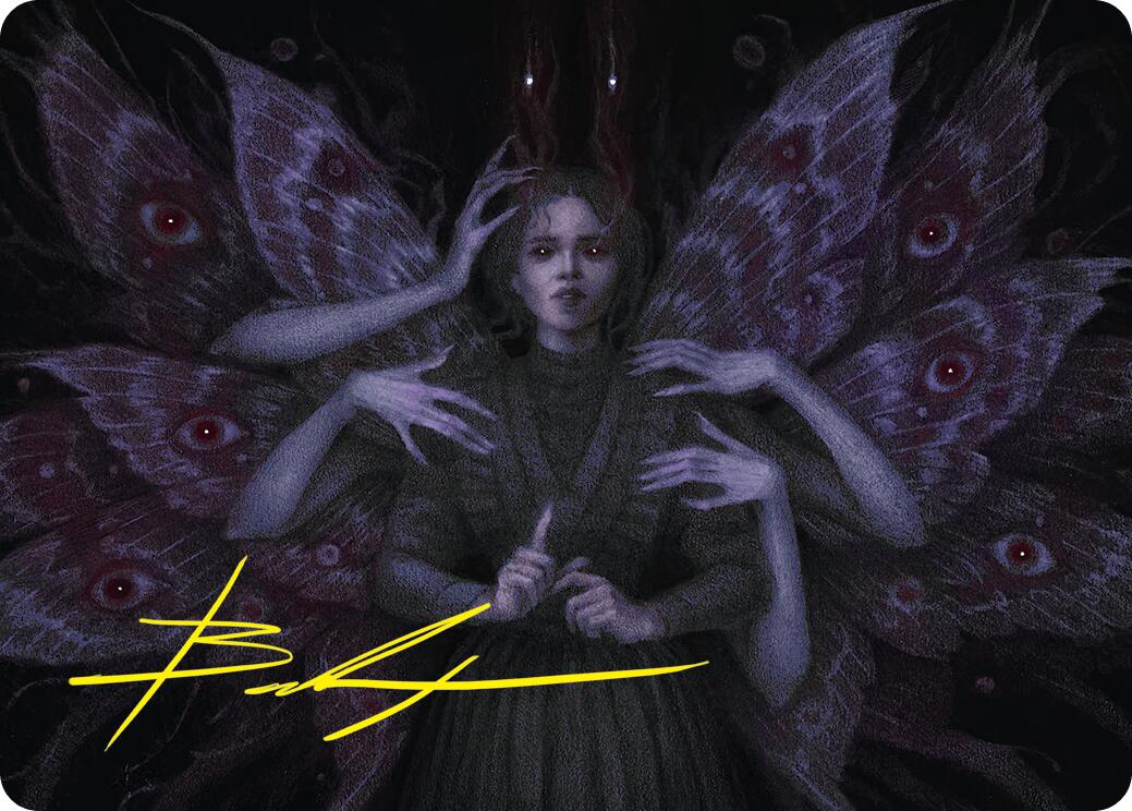 Demonic Counsel Art Card (7/54) (Gold-Stamped Signature) [Duskmourn: House of Horror Art Series] | Rook's Games and More