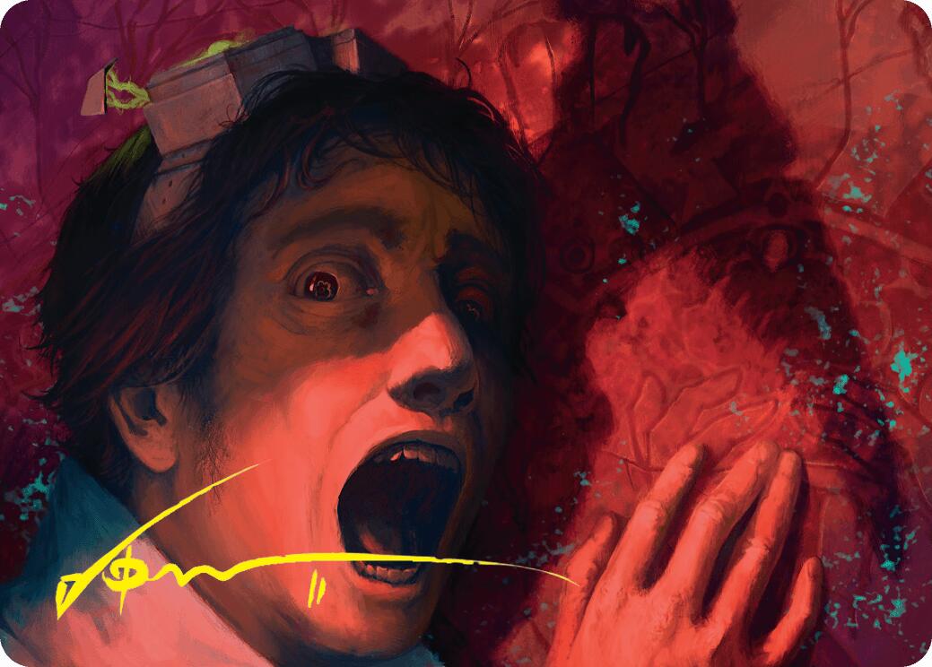 Murder Art Card (Gold-Stamped Signature) [Duskmourn: House of Horror Art Series] | Rook's Games and More