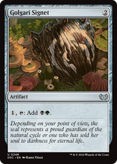 Golgari Signet [Duskmourn: House of Horror Commander] | Rook's Games and More