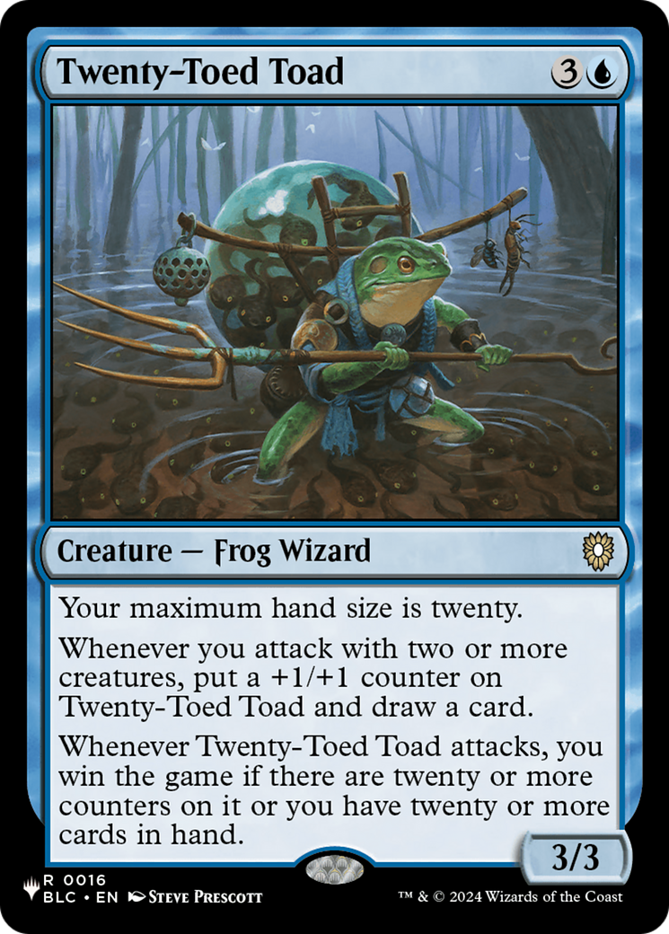 Twenty-Toed Toad [The List] | Rook's Games and More