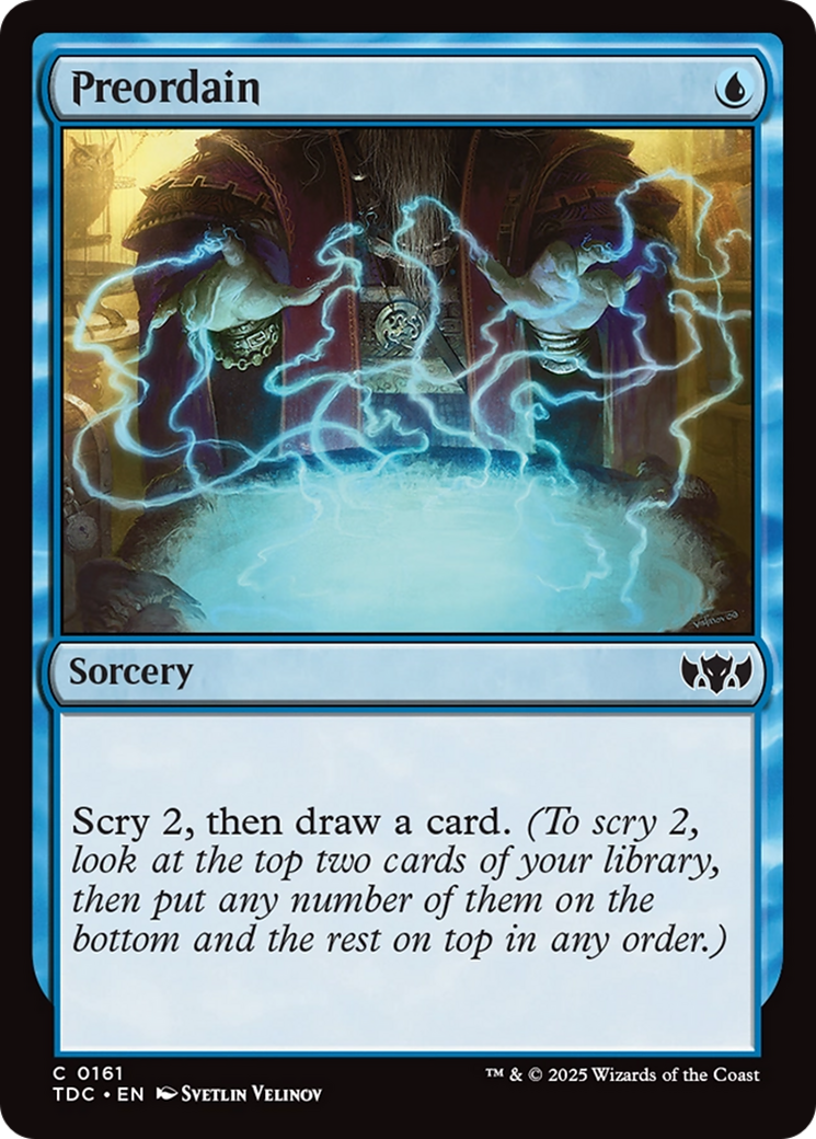 Preordain [Tarkir: Dragonstorm Commander] | Rook's Games and More