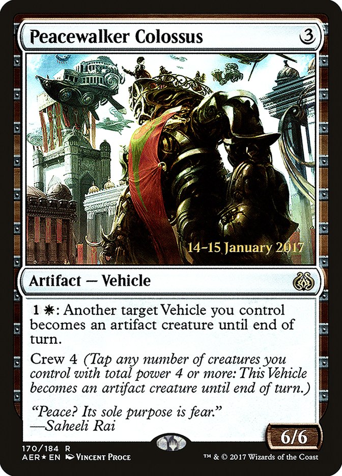 Peacewalker Colossus [Aether Revolt Prerelease Promos] | Rook's Games and More