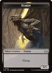 Demon // Bird Double-Sided Token [Duskmourn: House of Horror Commander Tokens] | Rook's Games and More