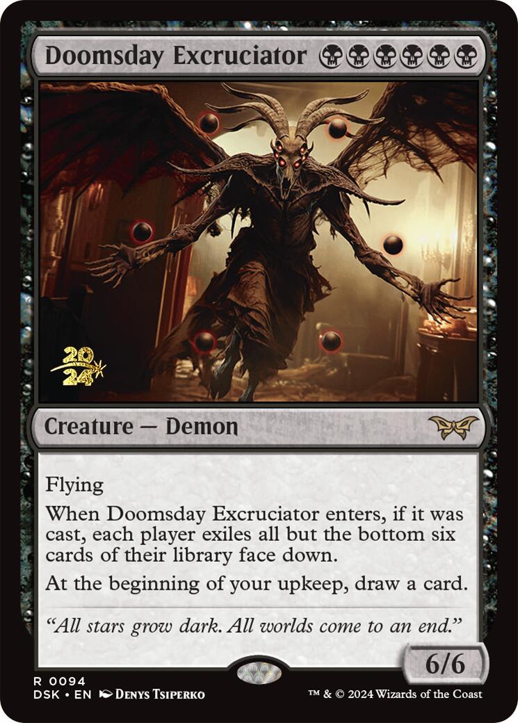 Doomsday Excruciator [Duskmourn: House of Horror Prerelease Promos] | Rook's Games and More