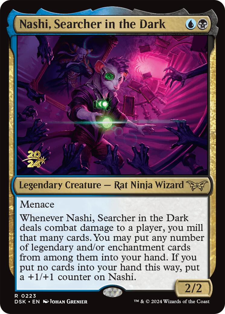 Nashi, Searcher in the Dark [Duskmourn: House of Horror Prerelease Promos] | Rook's Games and More