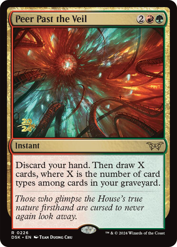 Peer Past the Veil [Duskmourn: House of Horror Prerelease Promos] | Rook's Games and More