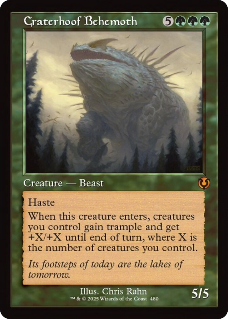 Craterhoof Behemoth (Retro Frame) [Innistrad Remastered] | Rook's Games and More
