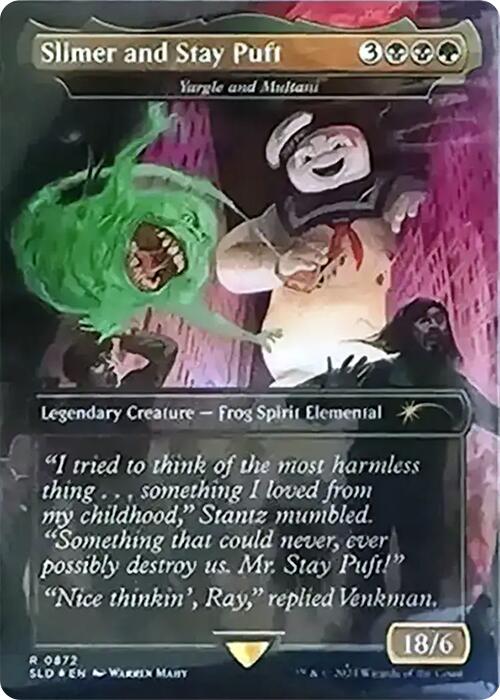 Slimer and Stay Puft - Yargle and Multani (Rainbow Foil) [Secret Lair Drop Series] | Rook's Games and More