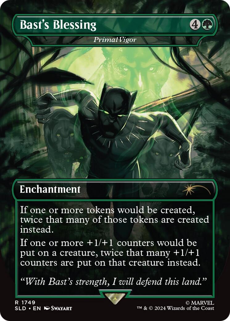 Bast's Blessing - Primal Vigor (Rainbow Foil) [Secret Lair Drop Series] | Rook's Games and More