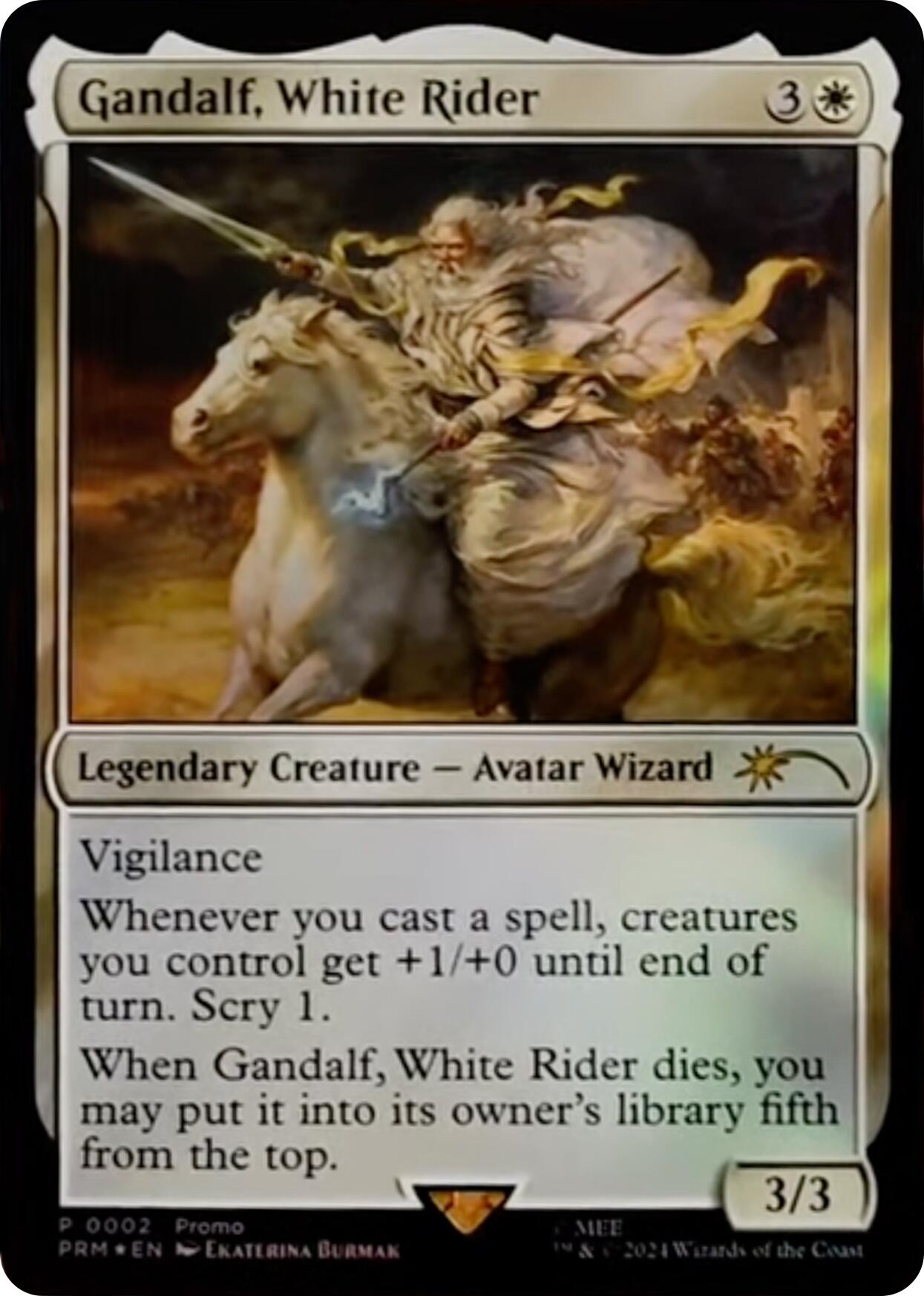 Gandalf, White Rider [Resale Promos] | Rook's Games and More