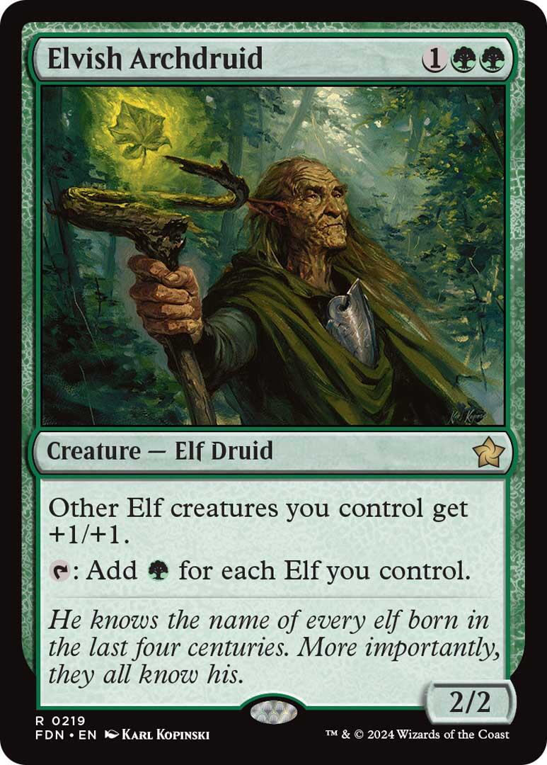 Elvish Archdruid [Foundations] | Rook's Games and More