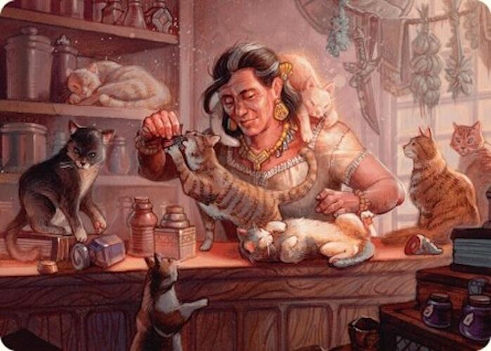 Cat Collector Art Card (1/54) [Foundations Art Series] | Rook's Games and More