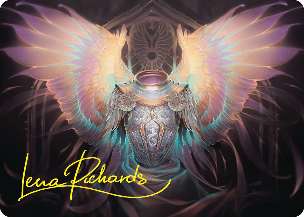 Celestial Armor Art Card (2/54) (Gold-Stamped Signature) [Foundations Art Series] | Rook's Games and More