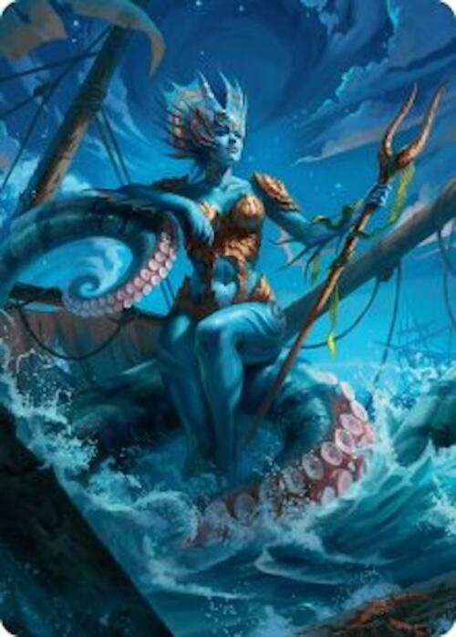 Kiora, the Rising Tide Art Card (30/54) [Foundations Art Series] | Rook's Games and More