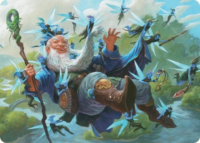 Mischievous Mystic Art Card (7/54) [Foundations Art Series] | Rook's Games and More