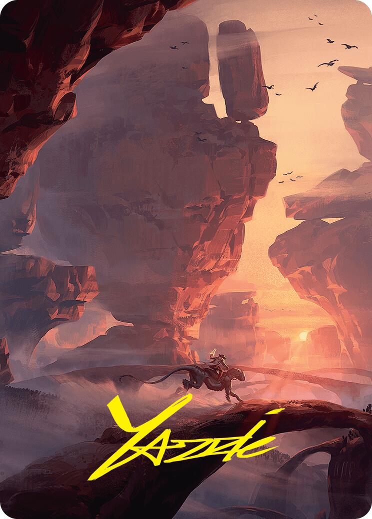 Mountain Art Card (24/54) (Gold-Stamped Signature) [Foundations Art Series] | Rook's Games and More