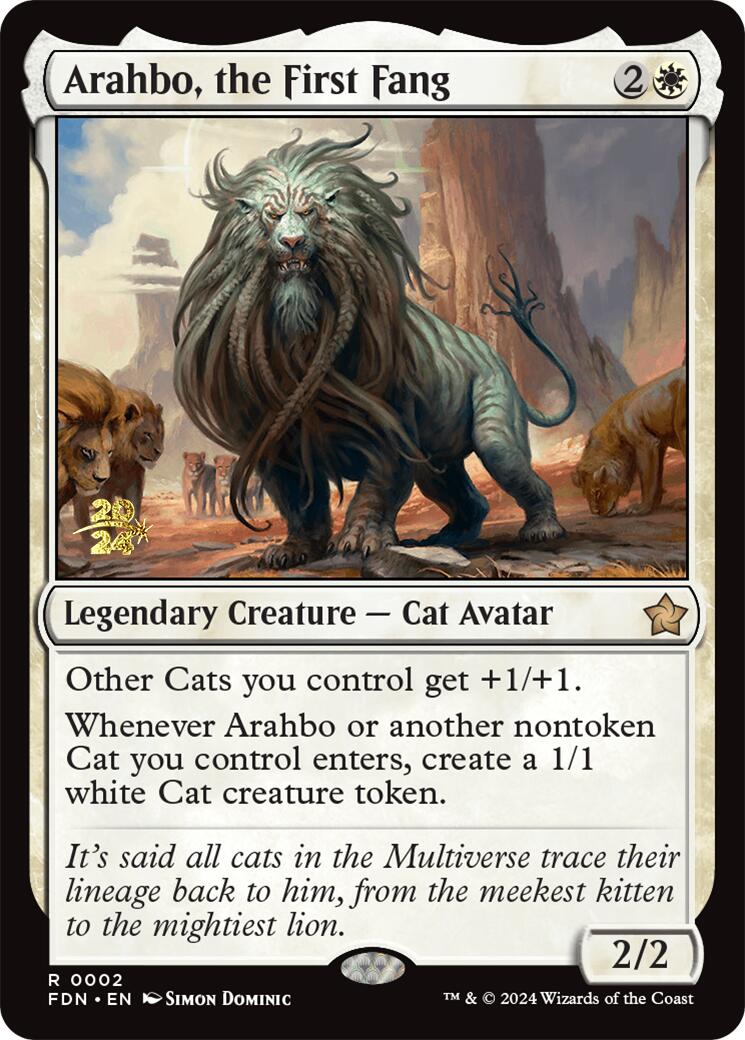 Arahbo, the First Fang [Foundations Prerelease Promos] | Rook's Games and More