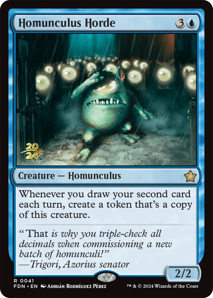 Homunculus Horde [Foundations Prerelease Promos] | Rook's Games and More