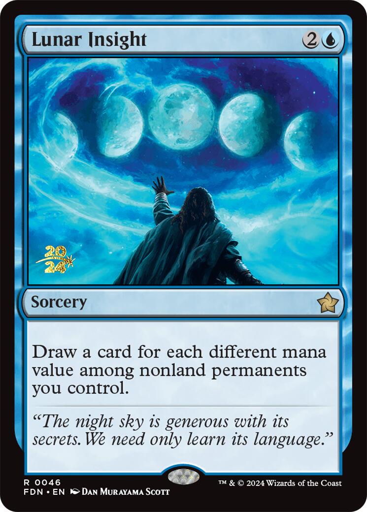 Lunar Insight [Foundations Prerelease Promos] | Rook's Games and More