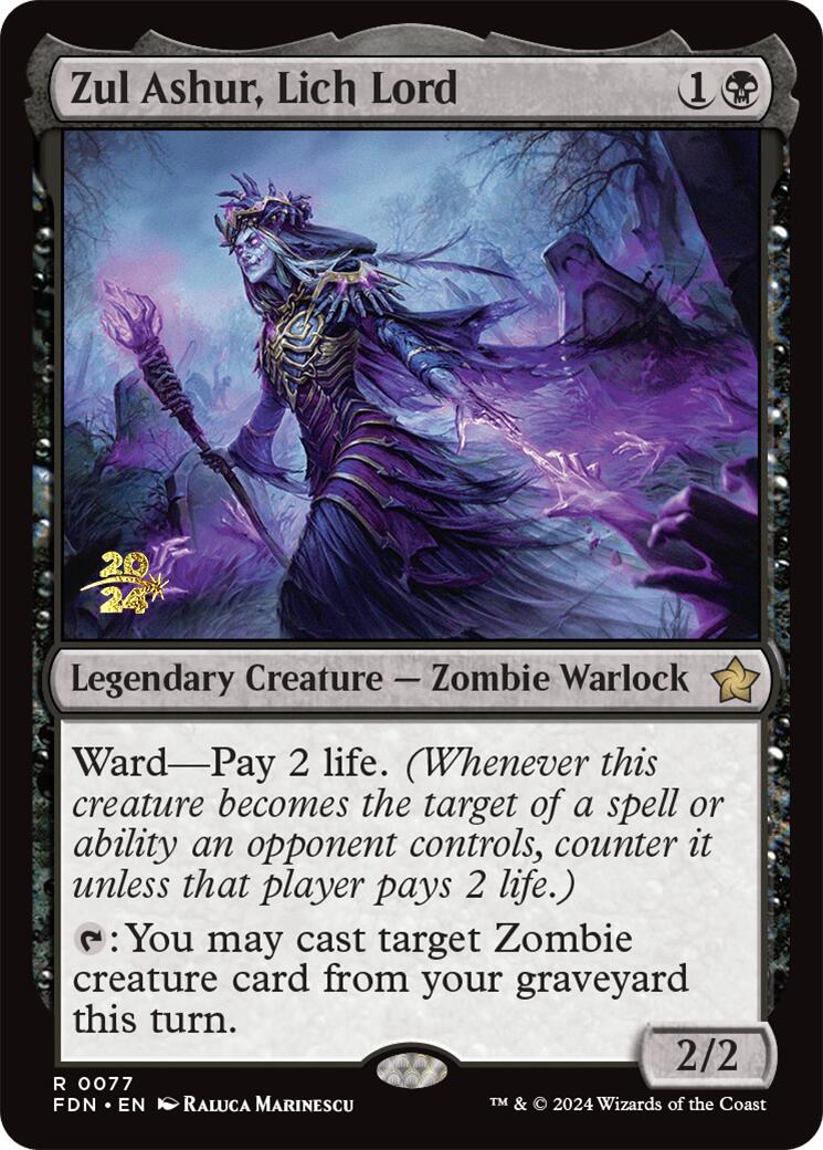 Zul Ashur, Lich Lord [Foundations Prerelease Promos] | Rook's Games and More