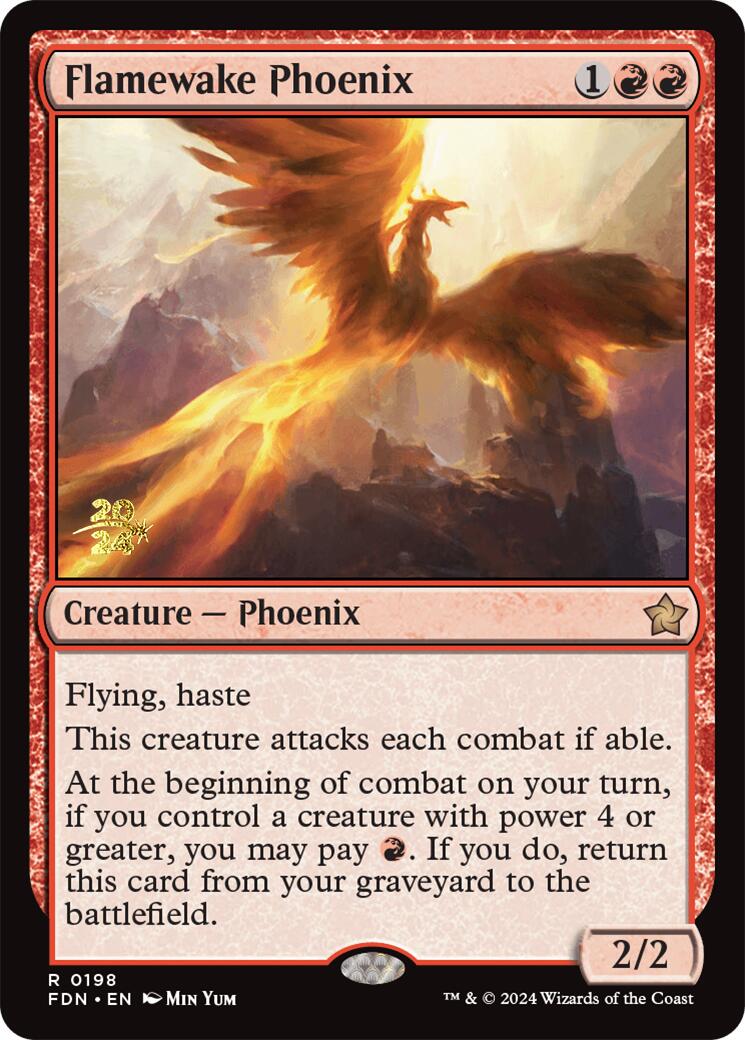 Flamewake Phoenix [Foundations Prerelease Promos] | Rook's Games and More