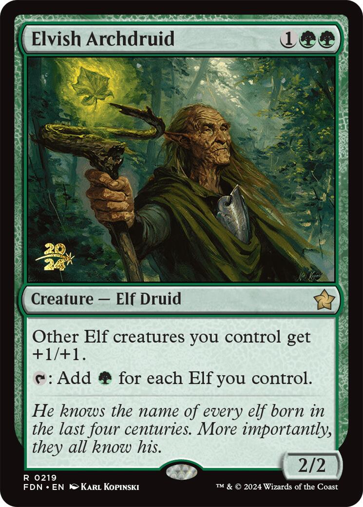 Elvish Archdruid [Foundations Prerelease Promos] | Rook's Games and More