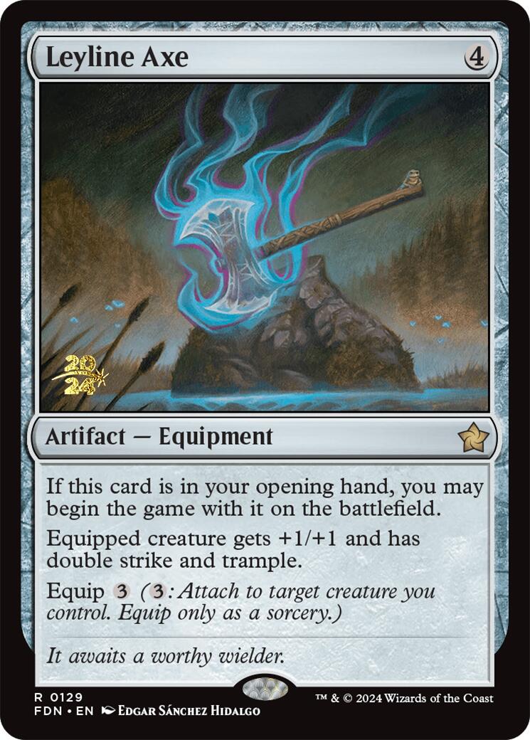 Leyline Axe [Foundations Prerelease Promos] | Rook's Games and More