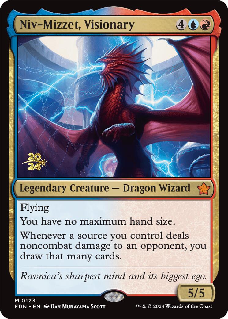 Niv-Mizzet, Visionary [Foundations Prerelease Promos] | Rook's Games and More