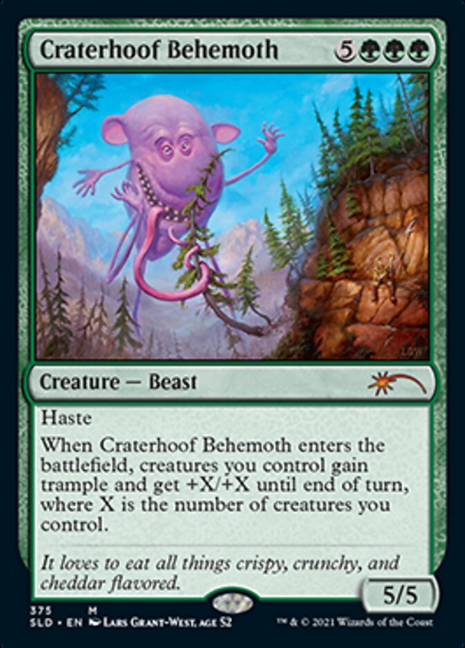 Craterhoof Behemoth (375) [Secret Lair Drop Series] | Rook's Games and More