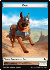 Dog // Beast (0033) Double-Sided Token [Foundations Tokens] | Rook's Games and More