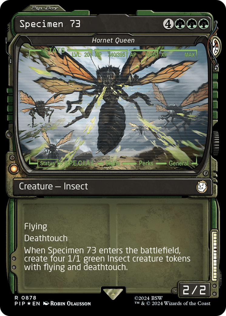 Specimen 73 - Hornet Queen (Showcase) (Surge Foil) [Fallout] | Rook's Games and More