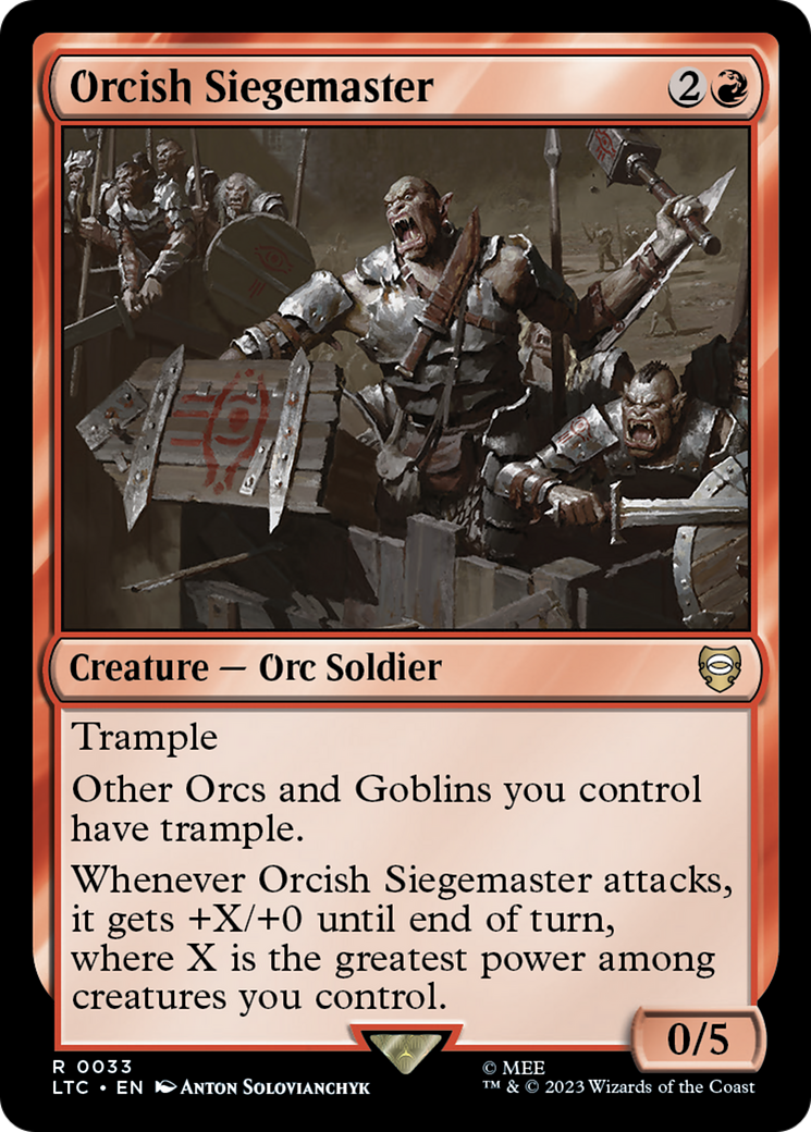 Orcish Siegemaster [The Lord of the Rings: Tales of Middle-Earth Commander] | Rook's Games and More