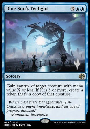 Blue Sun's Twilight (Promo Pack) [Phyrexia: All Will Be One Promos] | Rook's Games and More