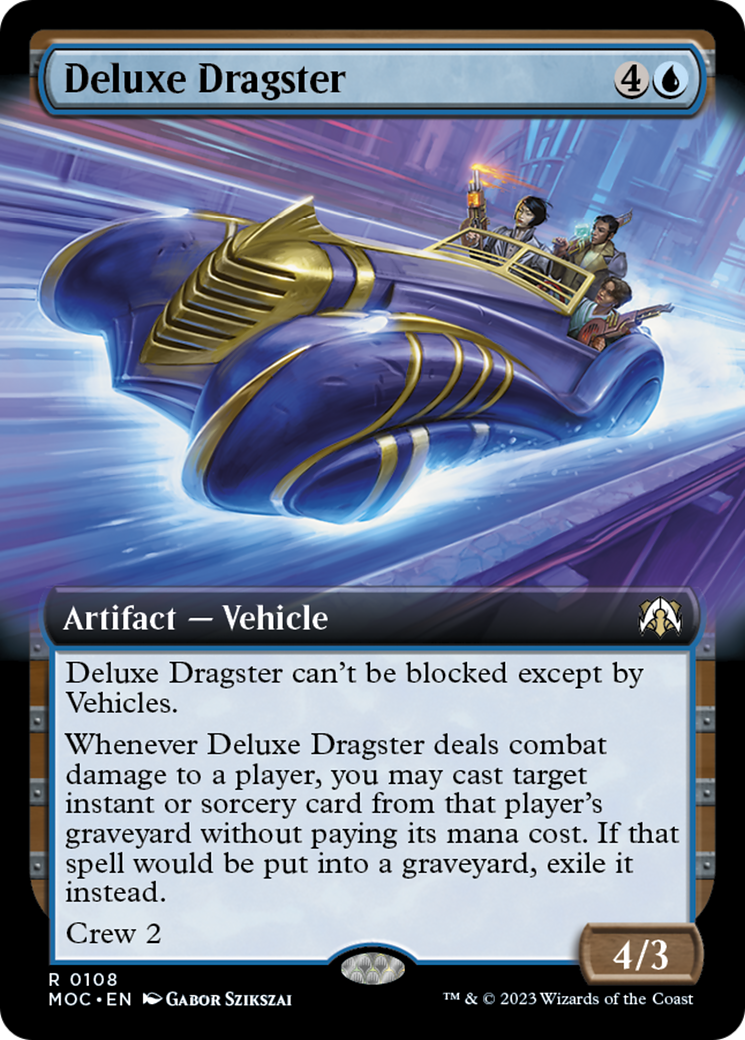 Deluxe Dragster (Extended Art) [March of the Machine Commander] | Rook's Games and More