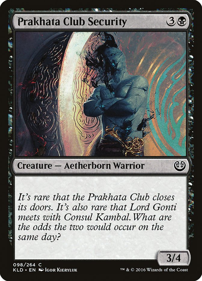 Prakhata Club Security [Kaladesh] | Rook's Games and More
