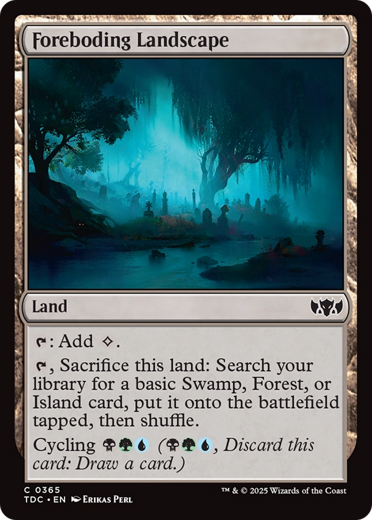 Foreboding Landscape [Tarkir: Dragonstorm Commander] | Rook's Games and More