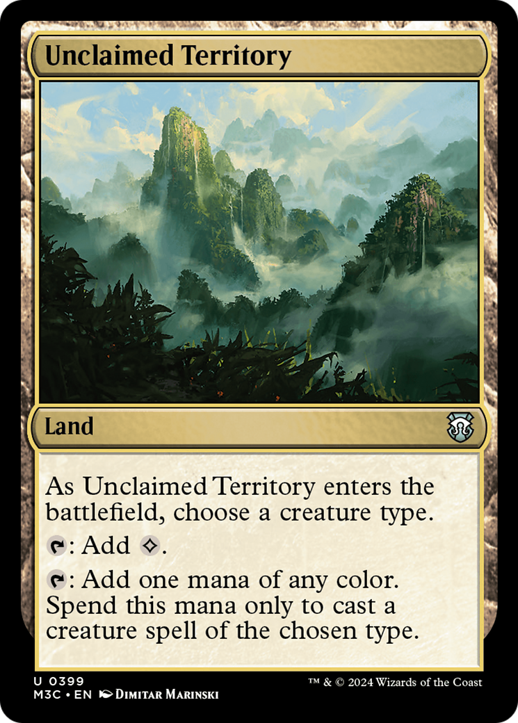 Unclaimed Territory (Ripple Foil) [Modern Horizons 3 Commander] | Rook's Games and More