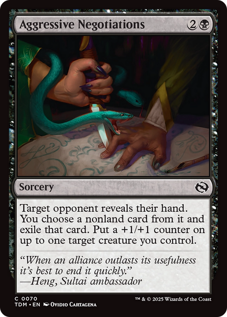 Aggressive Negotiations [Tarkir: Dragonstorm] | Rook's Games and More