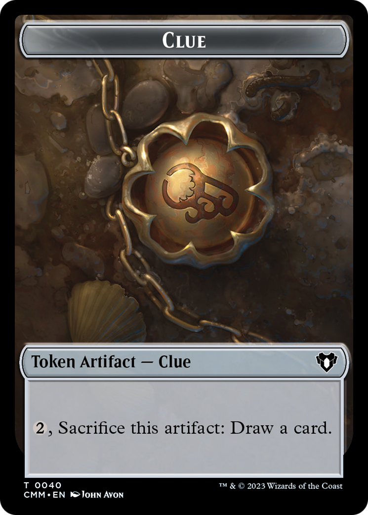 Clue // Construct (0041) Double-Sided Token [Commander Masters Tokens] | Rook's Games and More