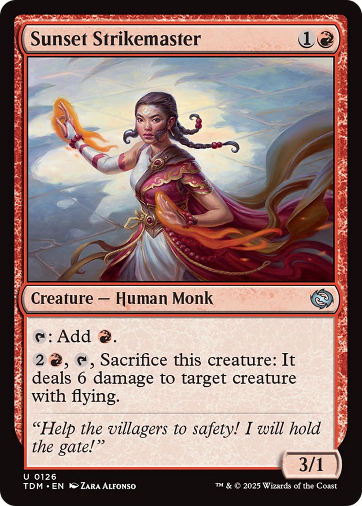 Sunset Strikemaster [Tarkir: Dragonstorm] | Rook's Games and More