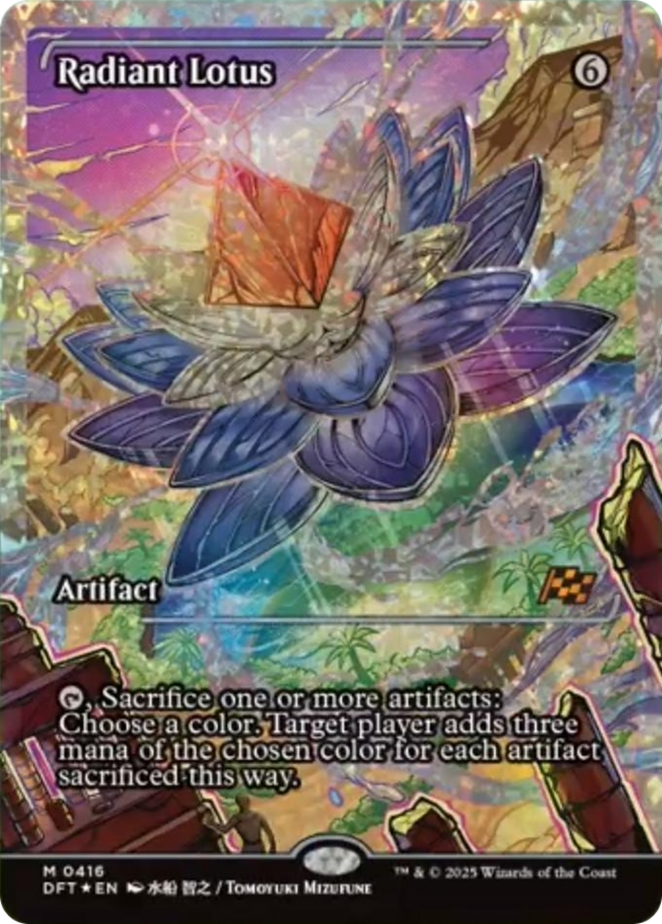 Radiant Lotus (Showcase) (Fracture Foil) [Aetherdrift] | Rook's Games and More