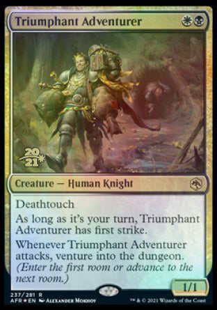 Triumphant Adventurer [Dungeons & Dragons: Adventures in the Forgotten Realms Prerelease Promos] | Rook's Games and More